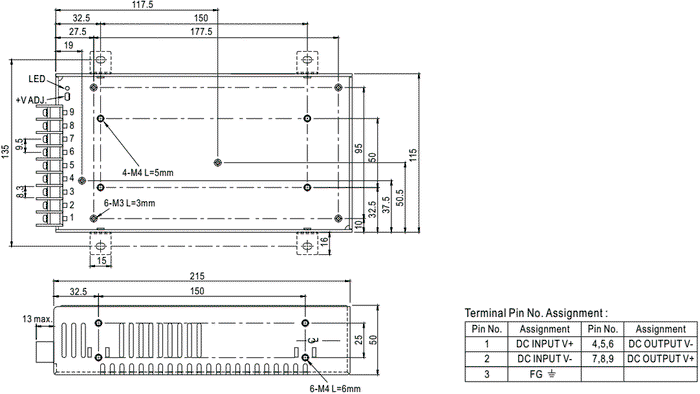 MEAN WELL SD-200B-24 Convertidor DC/DC 201,6W 24VDC MEAN WELL SD-200B-24 Convertidor DC/DC 201,6W 24VDC