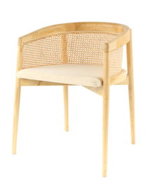 DKD Home Decor Silla Olmo Ratan Rejilla Natural