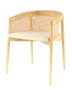 DKD Home Decor Silla Olmo Ratan Rejilla Natural