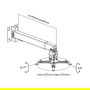 EQUIP Soporte de Techo/Pared Universal para Proyector, Negro, 20 kg
