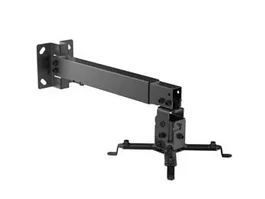 Equip Soporte de Proyector Universal 650702 para Techo o Pared, Ajustable 430-650mm, Capacidad 20 kg, Inclinación ±15°, Giro ±8°, Negro