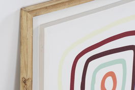 DKD Home Decor Cuadro Boho Multicolor Lienzo y Pino 70 x 50 x 2.8 cm (2 Unidades)