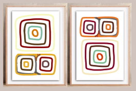 DKD Home Decor Cuadro Lienzo Pino 50x2,8x70 Boho 3D (Pack de 2)
