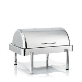Sambonet Chaffing Dish de acero inoxidable 18/10 - Capacidad 10 litros, dimensiones 67x44x44 cm - Serie Dos Mil para buffet