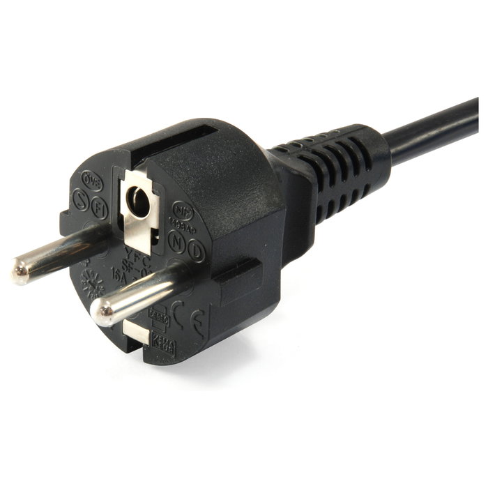 EQUIP Cable de alimentación Schuko tipo F a C5 de 3 m negro