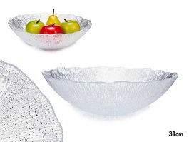 Vivalto Bowl Cristal Rio 31 cm Transparente (Set de 4)