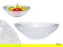 Vivalto Bowl Cristal Rio 31 cm Transparente (Set de 4)