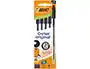 Bic Bolígrafo Cristal Original Tinta Negra Bolsa 5 Unidades Punta Media 1mm Trazo 0.32mm