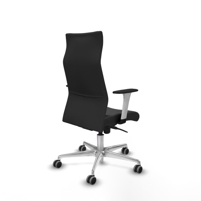 PIQUERAS Y CRESPO Sillón Albacete Gris Oscuro con Mecanismo Sincro y Base de Aluminio