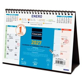 FINOCAM Calendario de Sobremesa 2027 para Escribir S 210x150mm