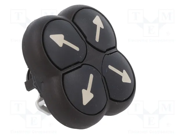 EATON ELECTRIC Interruptor de 4 posiciones RMQ-Titan Negro