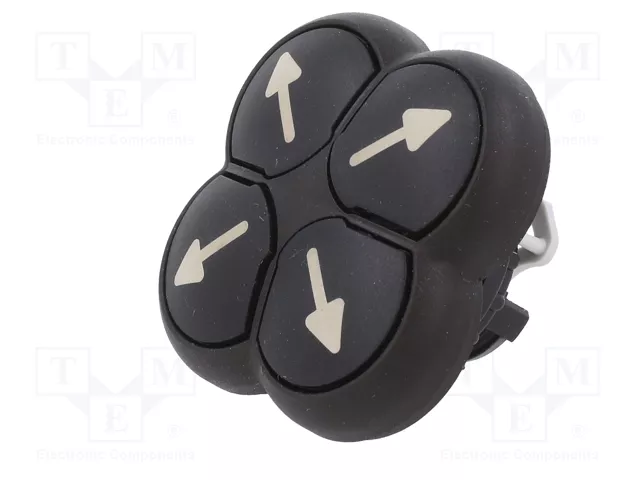EATON ELECTRIC Interruptor de 4 posiciones RMQ-Titan Negro