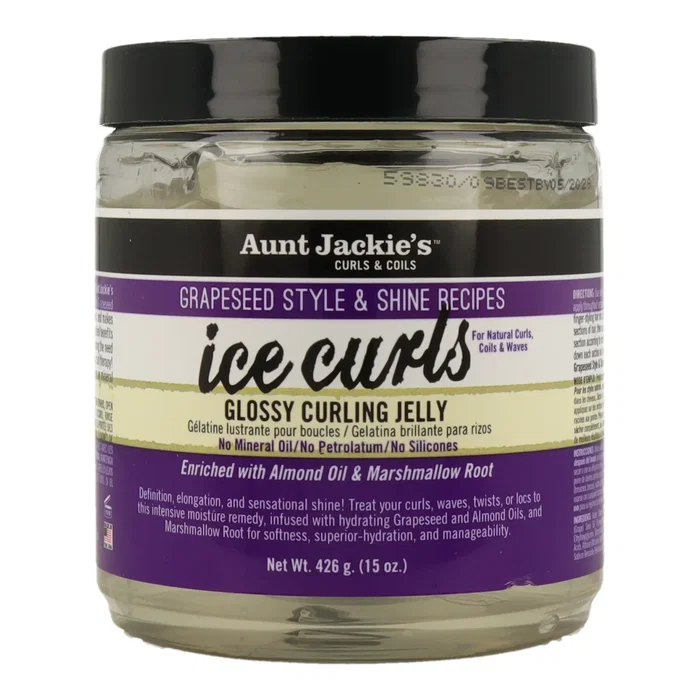 Aunt Jackie'S Gel Rizos Brillo Rizos Aceite Semilla Uva 426ml