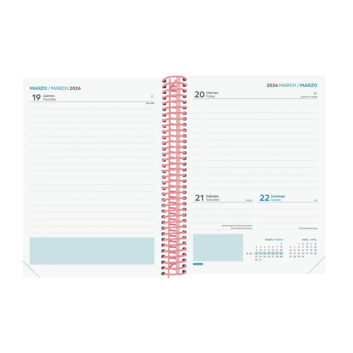 Finocam Agenda Escolar 2025-2026 Diva 4º 536160426 155x212 1 Dia Página Espiral