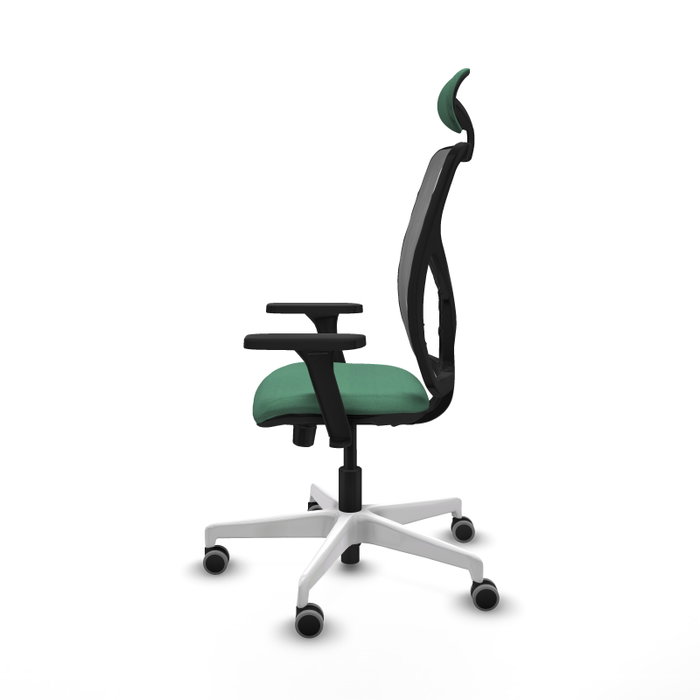 PIQUERAS Y CRESPO Silla de oficina Motilla con mecanismo Sincro/Traslack, Verde esmeralda y Gris PIQUERAS Y CRESPO Silla de oficina Motilla con mecanismo Sincro/Traslack, Verde esmeralda y Gris