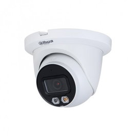 Dahua DH-IPC-HDW2449TMP-S-IL-0280B Cámara IP Turret WizSense Serie 2 4MP Full-Color IA Soporta MicroSD 256GB 2.8mm IR y Luz Blanca