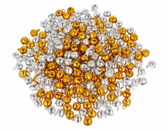 Innspiro Cascabeles Oro y Plata 10mm (250 unidades aprox.) Innspiro Cascabeles Oro y Plata 10mm (250 unidades aprox.)