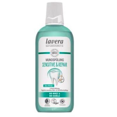 LAVERA Sensitive Repair Enjuage Bucal Con Fluor 400Ml - Protege Caries, Placa, Sarro, Encías y Aliento Fresco Sin Alcohol