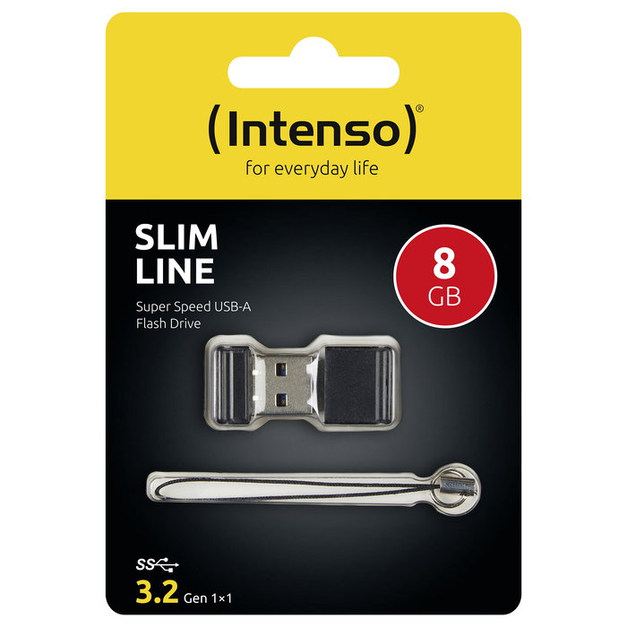 Intenso 3532460 Memoria USB 8GB 3.0 Slim Line Negro