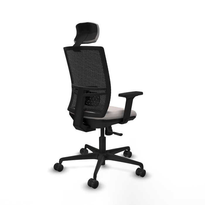PIQUERAS Y CRESPO Silla de oficina Yunquera Blanco y Negro