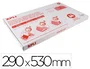 Apli Forralibro PVC con Solapa Ajustable Adhesivo Transparente 290x530 mm Caja 100 Unidades