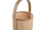 DKD Home Decor Lampara Sobremesa Marron Bambu E27 13.5 x 32 x 13.5 cm