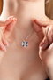 Heliophilia Silver NRZ999182 Collar de Plata de Ley 925 con Circon Azul y Blanco