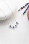 Heliophilia Silver NRZ999182 Collar de Plata de Ley 925 con Circon Azul y Blanco