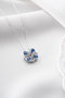 Heliophilia Silver NRZ999182 Collar de Plata de Ley 925 con Circon Azul y Blanco