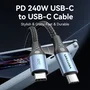 Vention Cable USB-C a USB-C 240W 0.5 m Azul y Negro