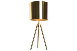 DKD Home Decor Lámpara de Sobremesa Metal Dorado 25x25x60 cm