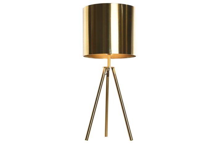 DKD Home Decor Lámpara de Sobremesa Metal Dorado 25x25x60 cm DKD Home Decor Lámpara de Sobremesa Metal Dorado 25x25x60 cm