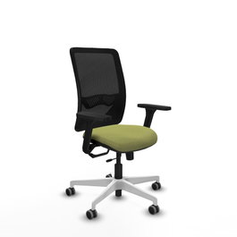 PIQUERAS Y CRESPO Silla de oficina Zulema Verde oliva con mecanismo Sincro/Traslack