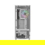 Thermaltake S380 TG - Chasis Gaming Midi Tower ARGB, Blanco/Negro con 4 Paneles de Vidrio Templado, Compatible ATX/E-ATX, Soporte para GPU 40cm y Ventiladores 3x 120mm incluidos