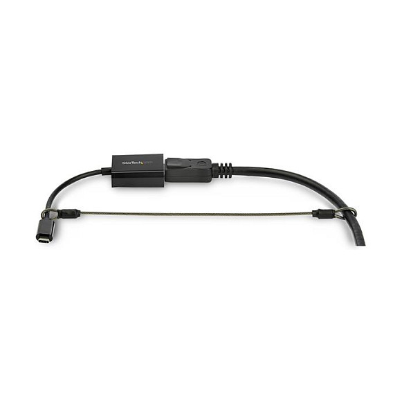 StarTech.com CONNLOCKPK10 Paquete de 10 Cables de Seguridad de Acero de 0,3 m Negro