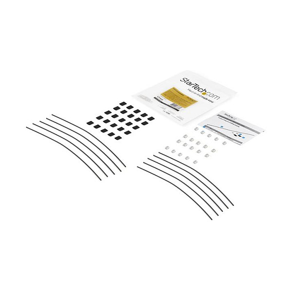 StarTech.com CONNLOCKPK10 Paquete de 10 Cables de Seguridad de Acero de 0,3 m Negro