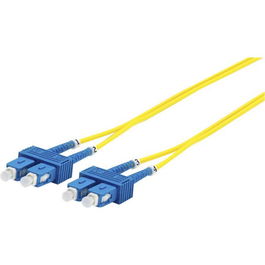 MicroConnect Cable de Fibra Óptica SC-SC Monomodo Dúplex OS2 Amarillo 15m