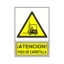 DUVER Señal de plástico Paso Carretilla 295x210 mm