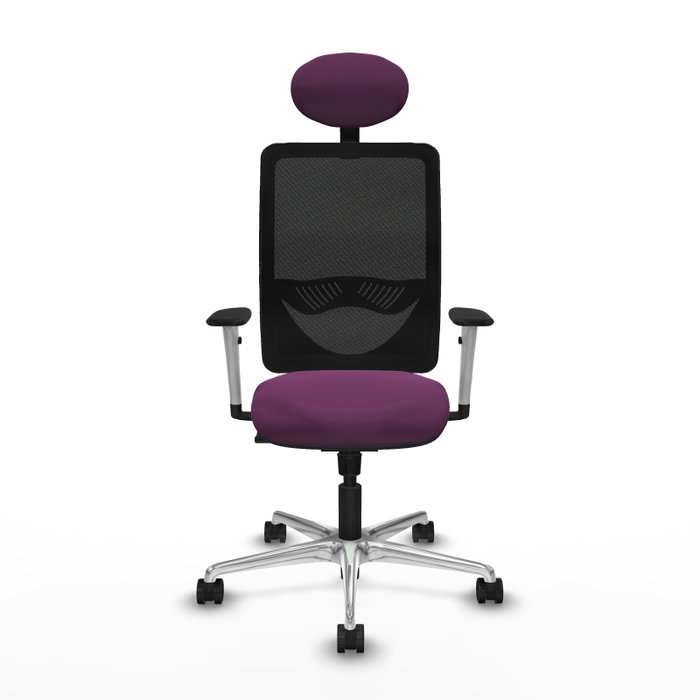 PIQUERAS Y CRESPO Silla de oficina Zulema con Mecanismo Sincro Morado y Negro PIQUERAS Y CRESPO Silla de oficina Zulema con Mecanismo Sincro Morado y Negro