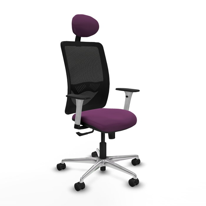 PIQUERAS Y CRESPO Silla de oficina Zulema con Mecanismo Sincro Morado y Negro PIQUERAS Y CRESPO Silla de oficina Zulema con Mecanismo Sincro Morado y Negro