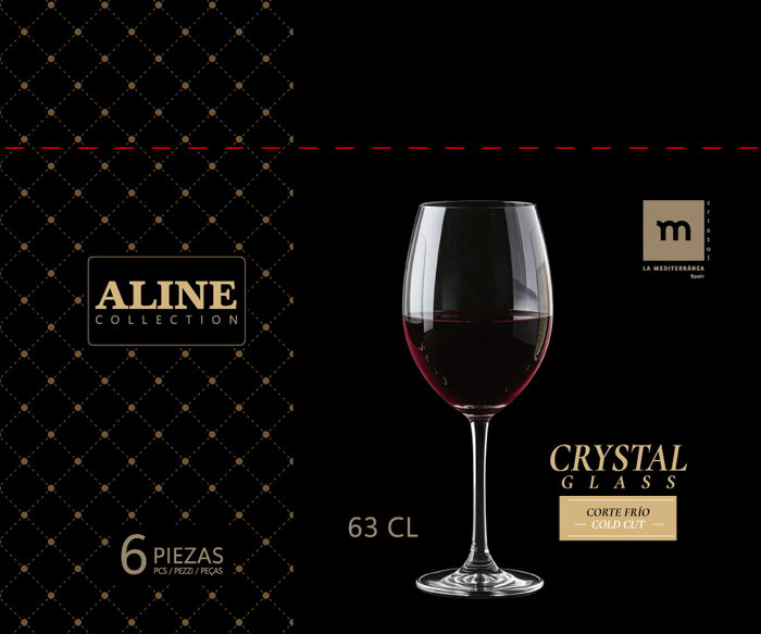 La Mediterranea Copas de Vino de Cristal Aline 63cl (Pack de 24)