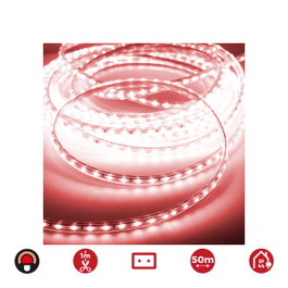 Edm Tira de LED Roja 50m 60 leds/m IP44