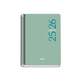 Dohe Agenda Escolar 2025-2026 A5 Semana Vista Modelo Esencial Basic Verde 52070
