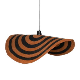 Ixia Lámpara de Techo Naranja-Negro 94 x 94 x 7 cm