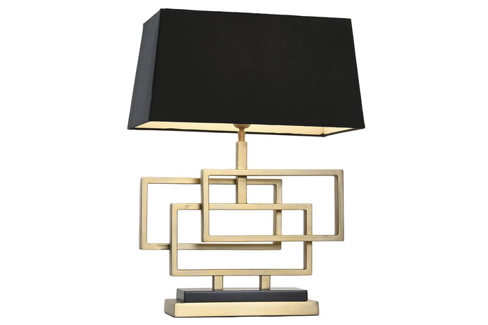 DKD Home Decor Lampara Sobremesa India lamps 1c25 Dorado Negro 44 x 71 x 28 cm DKD Home Decor Lampara Sobremesa India lamps 1c25 Dorado Negro 44 x 71 x 28 cm
