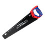 Workpro Serrucho Universal 400 mm, Hoja de Acero SK5 con Tratamiento Teflón, 8 TPI para Corte Rápido de Madera, Bambú, PVC - Mango Ergonómico con Ángulos de Trazado de 45° y 90°
