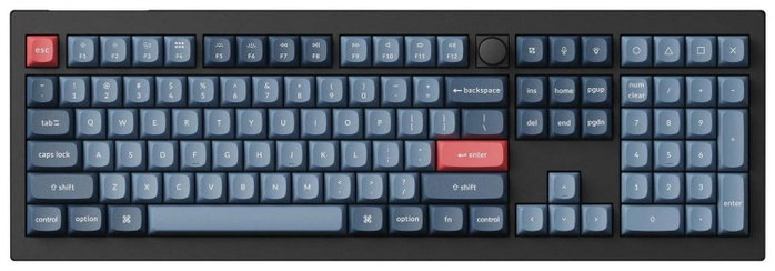 Keychron V6 MAX Teclado Mecánico Completo Interruptores Cherry Red Negro Cableado Inalámbrico Bluetooth Keychron V6 MAX Teclado Mecánico Completo Interruptores Cherry Red Negro Cableado Inalámbrico Bluetooth