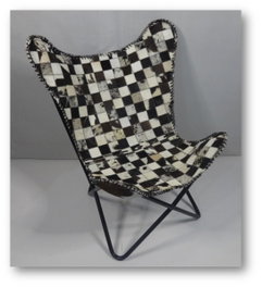 DKD Home Decor Sillón Colonial Marrón Oscuro Crema Piel y Hierro 70 x 90 x 70 cm