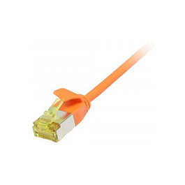 Synergy21 Patchkabel RJ45 CAT6A 0,15m U/FTP Slimline AWG32 LSZH Naranja con Cable CAT7 - 500Mhz 3,8mm