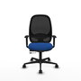 PIQUERAS Y CRESPO Silla de oficina Cilanco con mecanismo Sincro/Traslack Azul